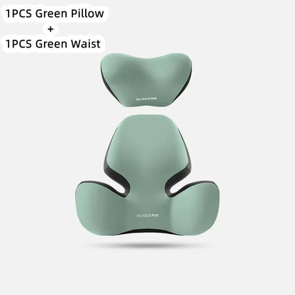 Update Car Lumbar Support Pillow Auto Neck Pillow Waist Support Removable Washable Backrest Universal Vehicle Cushion