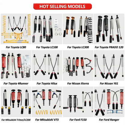 Off Road Suspension Kits Nirtrogen Gas 4x4 Off Road Monotube Shock Absorber For Ford Ranger