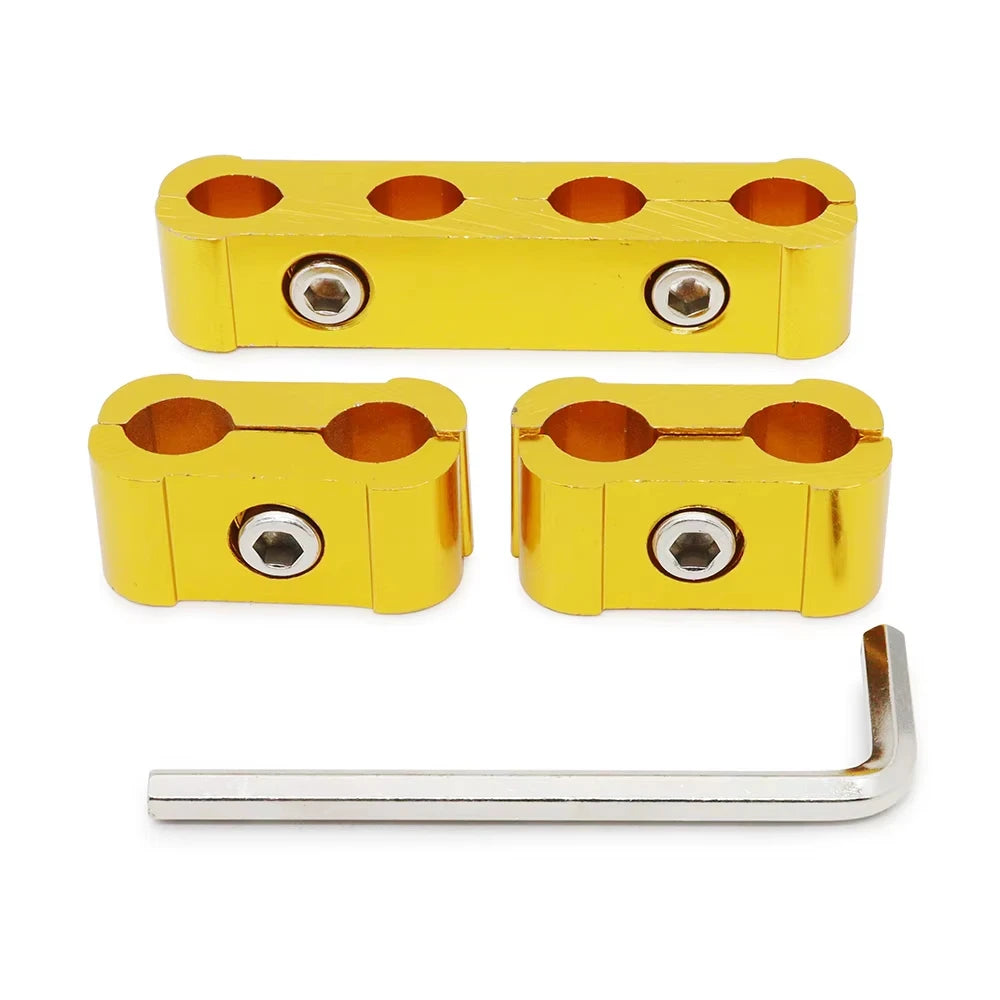 3pcs Car Spark Plug Electrical Wire Clamp Kit For 8mm 9mm 10mm Purple Black Red Golden Silver Blue Green