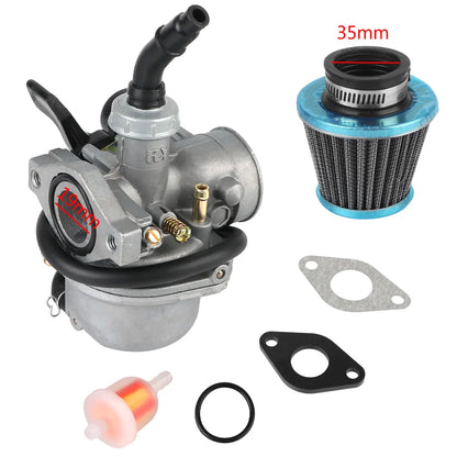 For 50cc 70cc 80cc 90cc 110cc 125cc ATV Dirt Pit Bike with 35mm Air Filter 19mm Carb PZ19 Carburetor Universal Fuel Filter